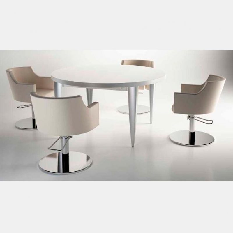 gamma bross france polaris salon emotion color lounge table technique avec pieds aluminium 4 places 02 800x800 - Color Lounge