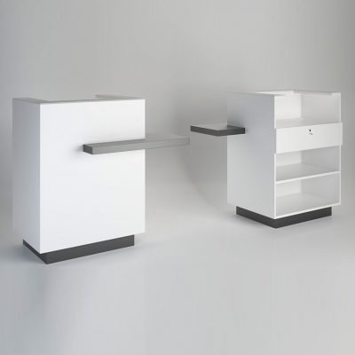 gamma bross france polaris salon emotion reception desk caisse avec socle etagere pmr 01 1 400x400 - Reception Desk