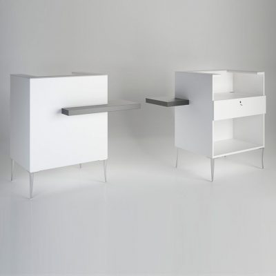 gamma bross france polaris salon emotion reception desk caisse avec socle etagere pmr 01 400x400 - Reception Desk